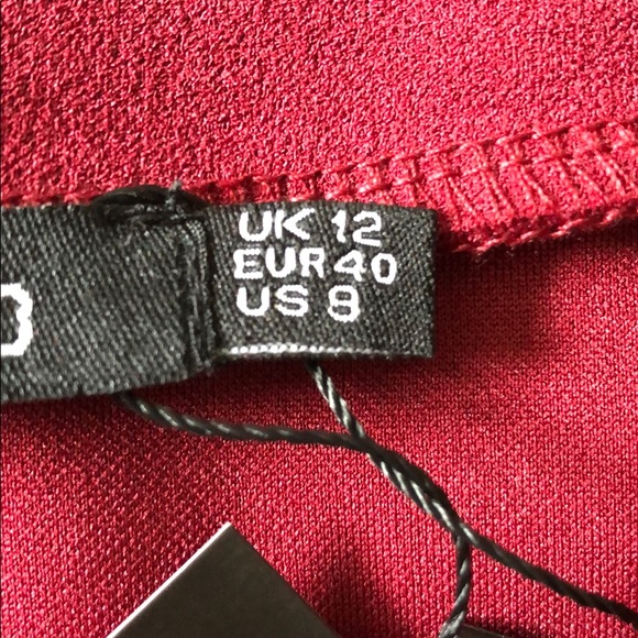 Deep red off the shoulder body suit - Picture 4 of 4